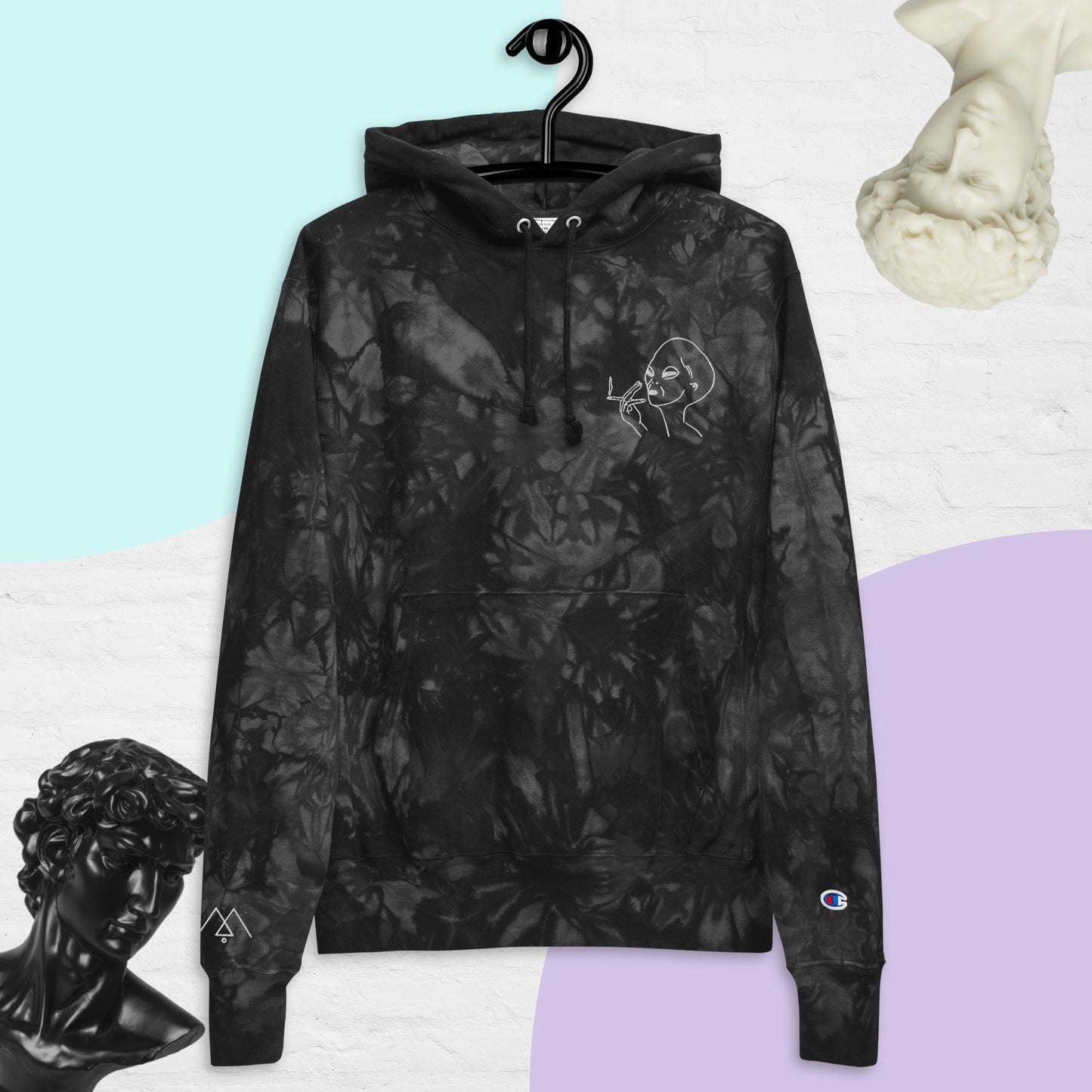 What a drag - Sudadera con capucha tie-dye Champion unisex