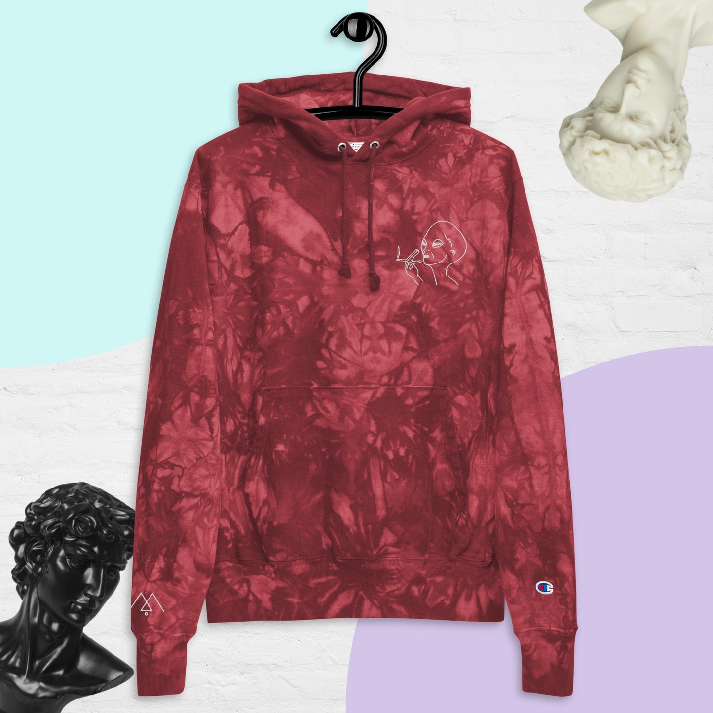 What a drag - Sudadera con capucha tie-dye Champion unisex