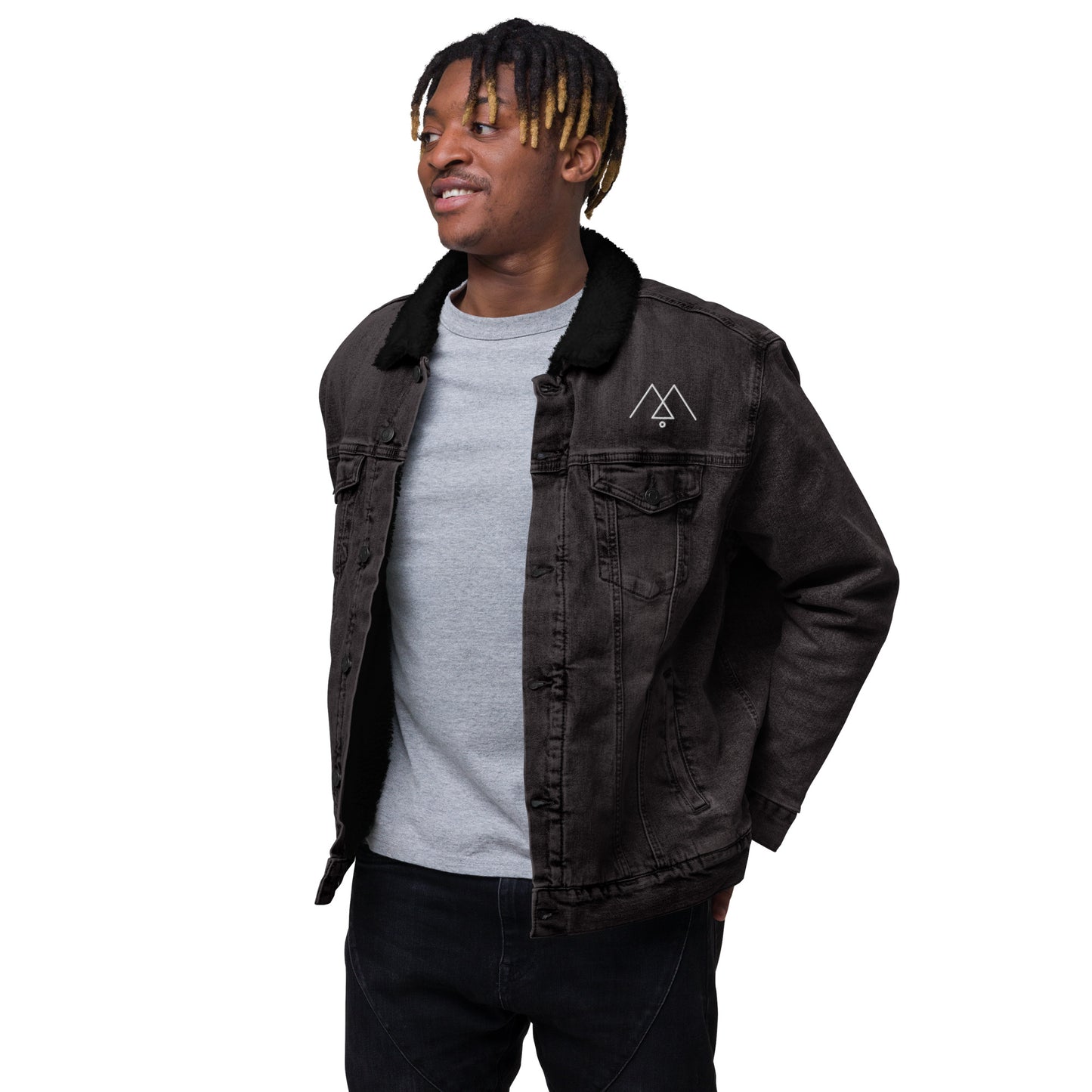 Five Levels of Mastery - Unisex denim sherpa jacket