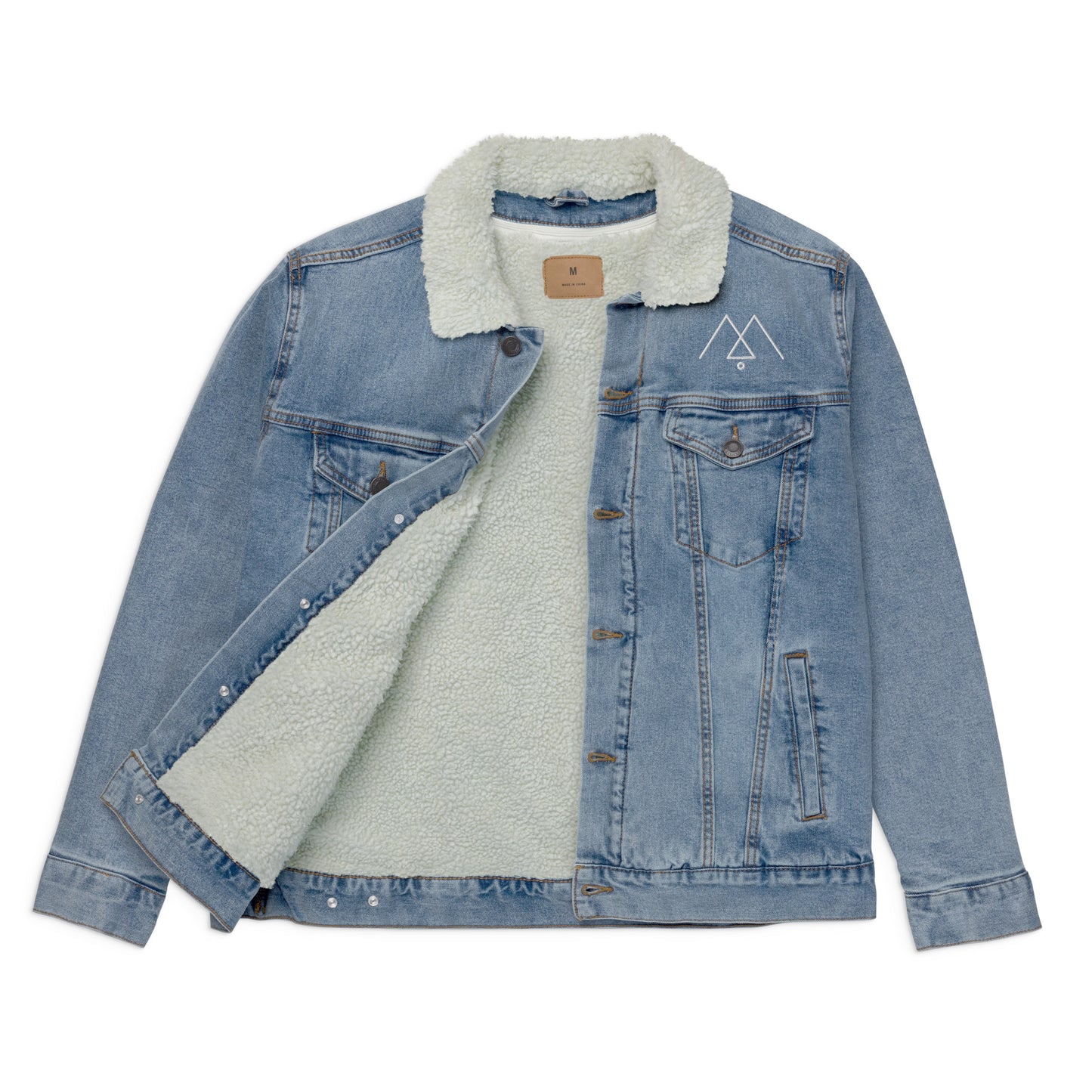 Five Levels of Mastery - Unisex denim sherpa jacket